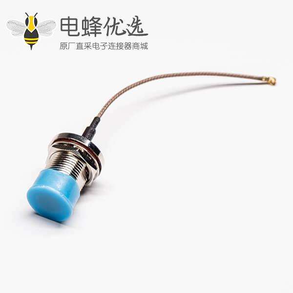 N射频同轴线直式180度母头穿墙式防水