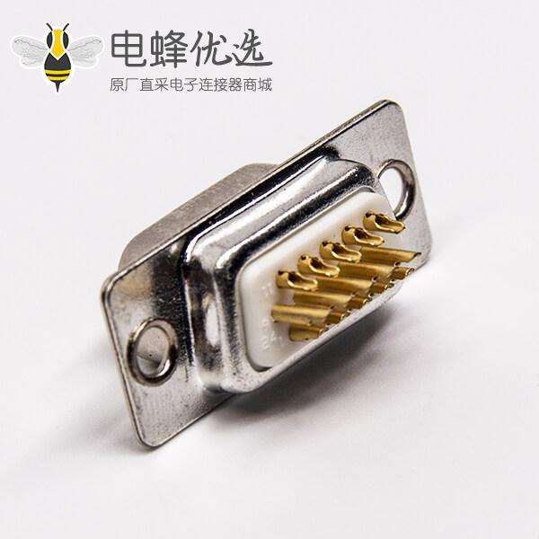D sub车针连接器直式公头9针焊接式接线