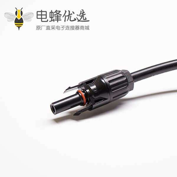 MC4光伏连接器一出四分支一套接线防水