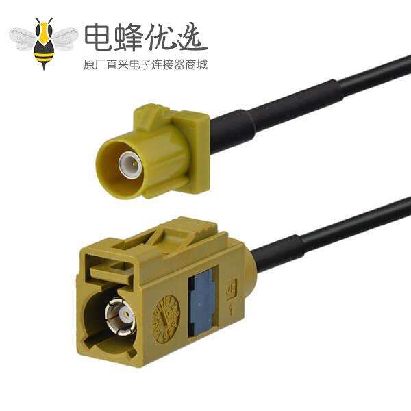 Fakra LVDS汽车无线电线束Fakra K型母转公