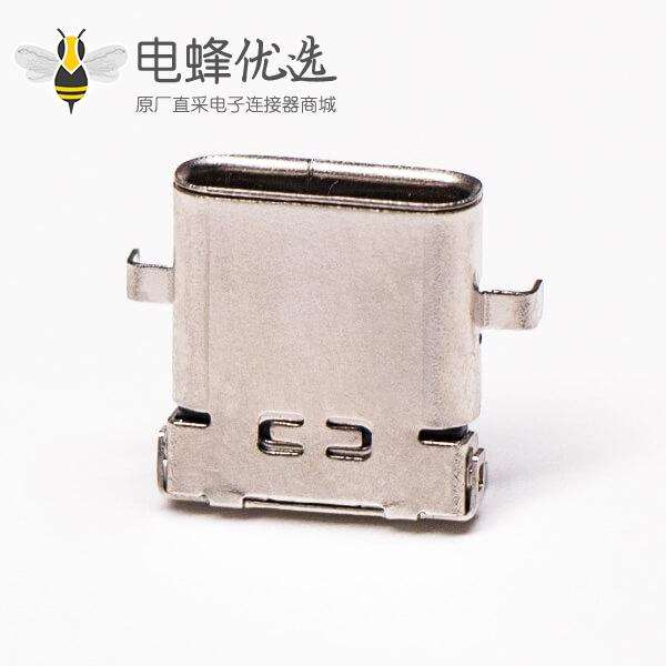 usbtype c母座弯头90度沉板式插板smt