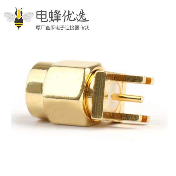 sma 公插板连接器直式