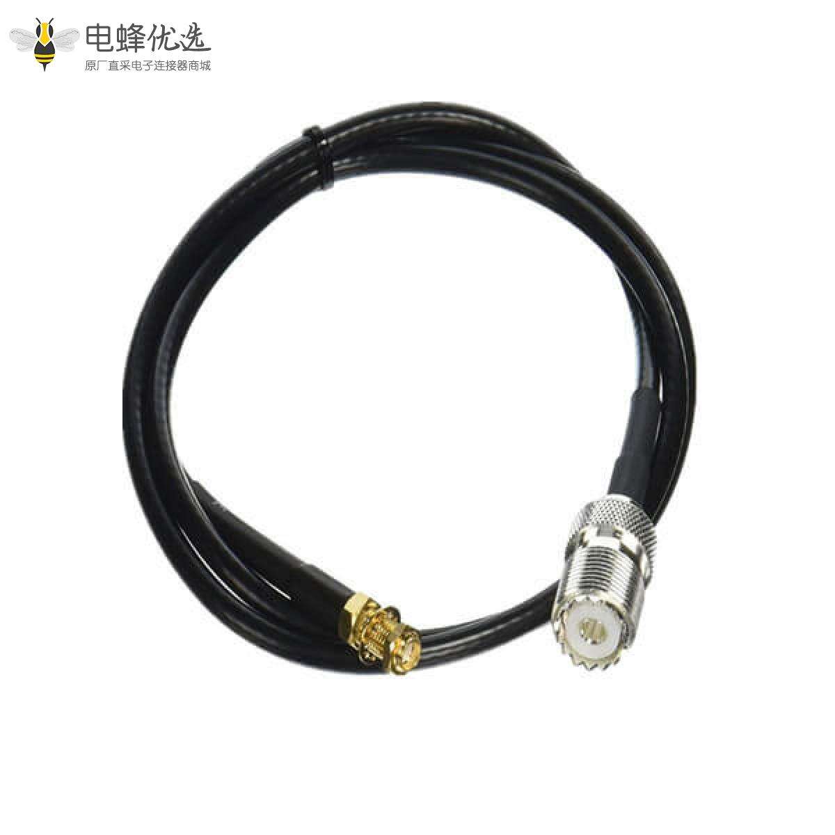 RF线束UHF母头转SMA母头RG58组装线材