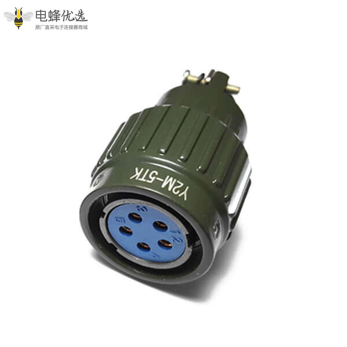航空插头Y2M5TK 正装深绿色