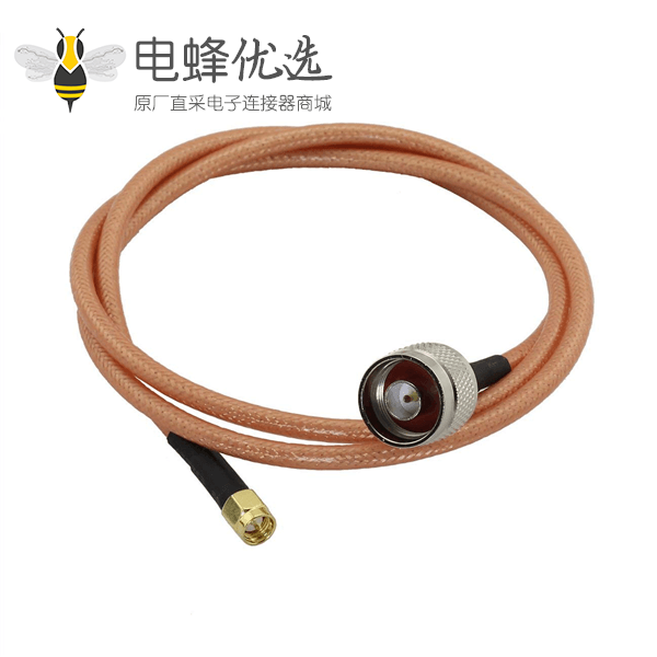 射频线SMA 公头转N公头RG142组装线束