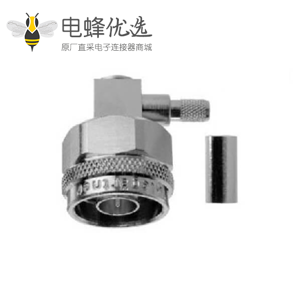 N型连接器50&Omega;直角电缆安装插头焊接端子11GHz接线RG214/U