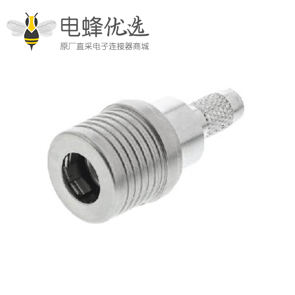 QMA连接器50&Omega;电缆安装插头压接焊接接线RG142 B/U
