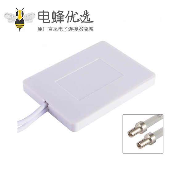 4G LTE天线接 TS9/CRC9公头白色板状无线网信号增强用于路由器