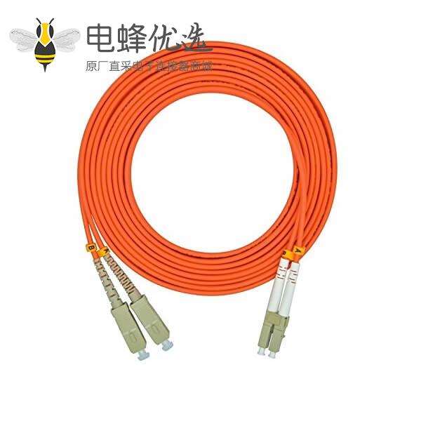 光纤跳线LC SC双工多模线长3米厂家专供