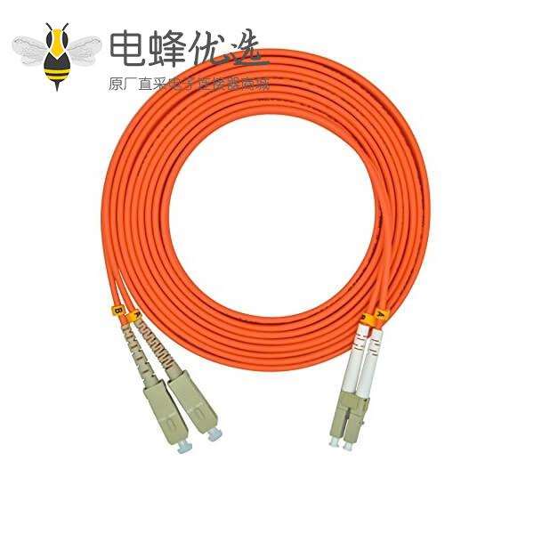 LC SC光纤跳线50/125&mu;m OM2双工多模3米长