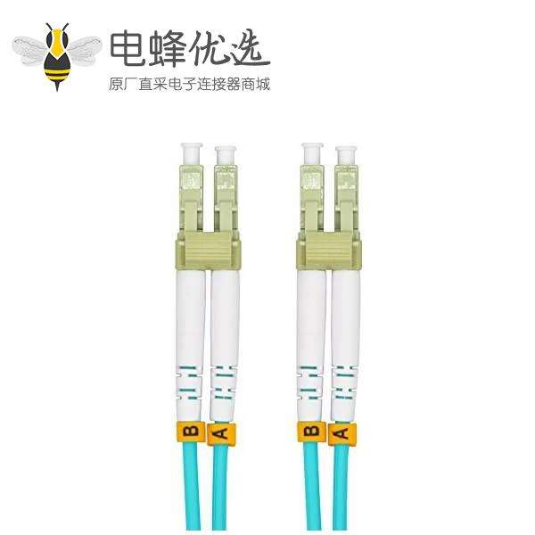 万兆LC-LC光纤跳线3米双工多模OM3