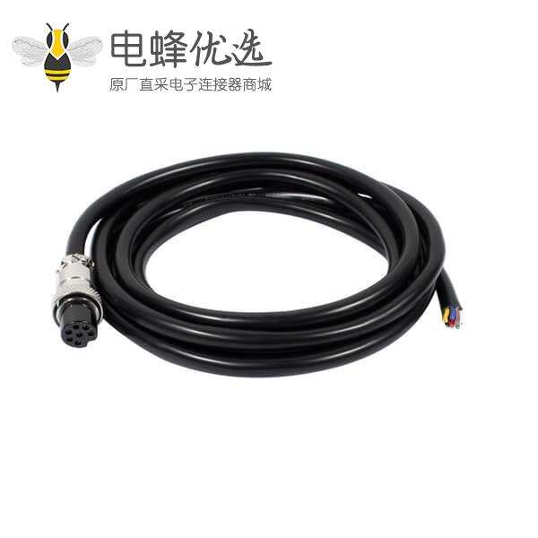 GX16-7芯航空线母头航空插头电缆线1M