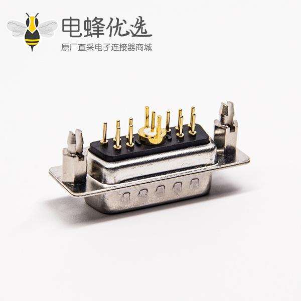 d sub连接器11w1大电流直式180度插板式接PCB板