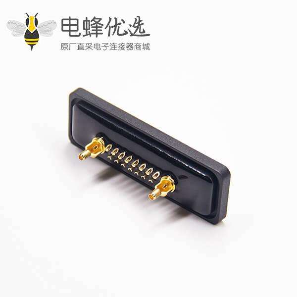 防水D-sub17W2同轴母座焊线