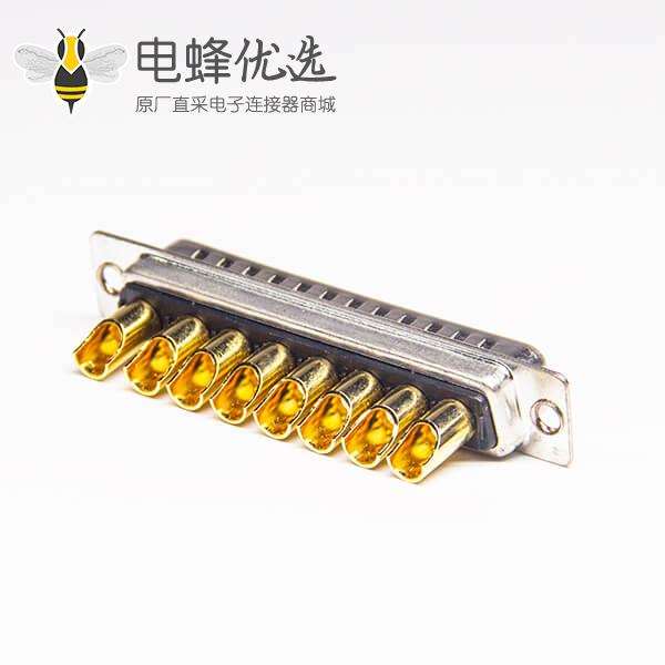 d-sub 8w8连接器直式公头焊接式接线车针