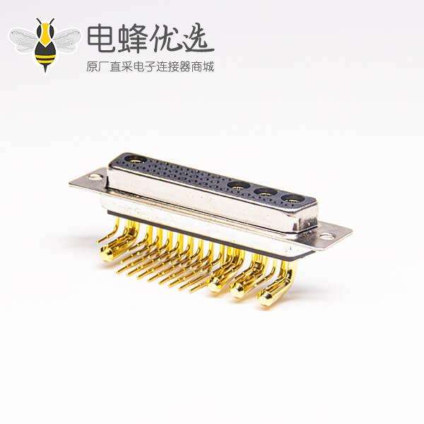 db大电流插座弯式90度36W4母头插板式接PCB板