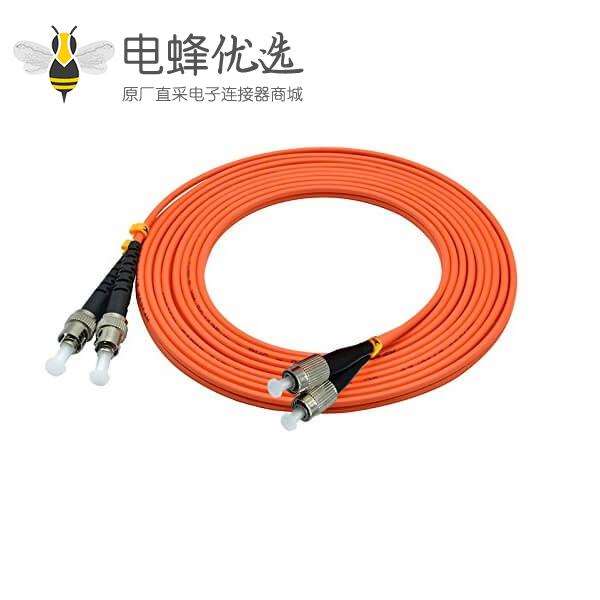 光纤跳线多模双工50/125&mu;m OM2 FC转ST线长3米