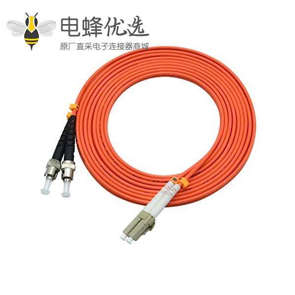 光纤跳线生产厂家专供LC转ST双工多模50/125&mu;m OM2 3米