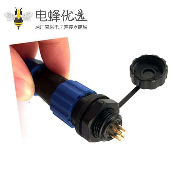 防水航空插头连接器 SP17 4芯电线线缆公母快速对接