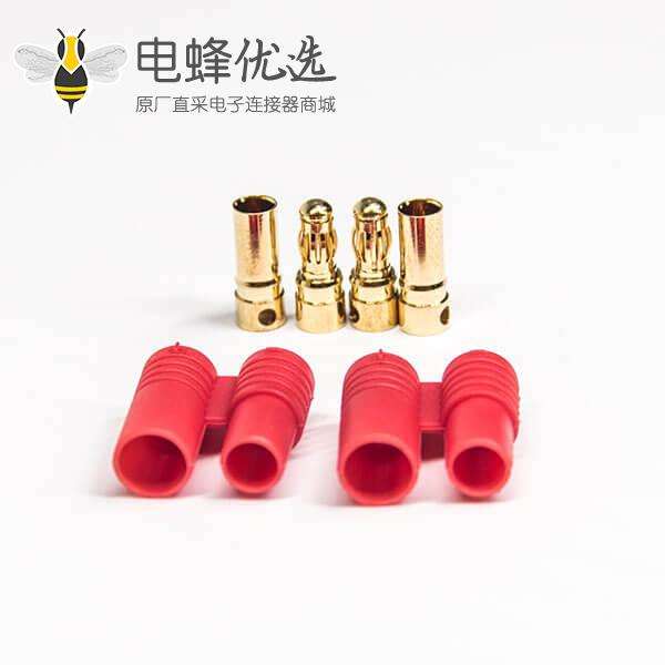 60A香蕉头PM3507 3.5MM 30-60A 铜镀金电源插头