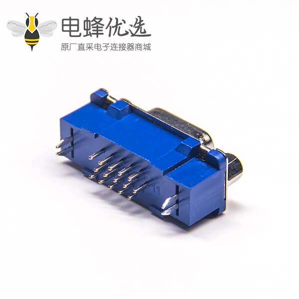 D Sub15针连接器 HDR15母插板镀锡180度 X2