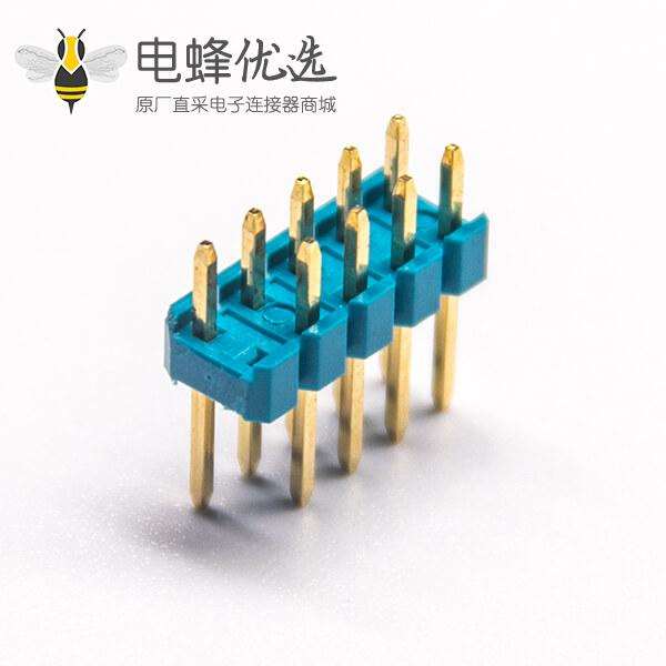 双排直排插针绿色塑胶排针长10.8mm穿孔式10pcs