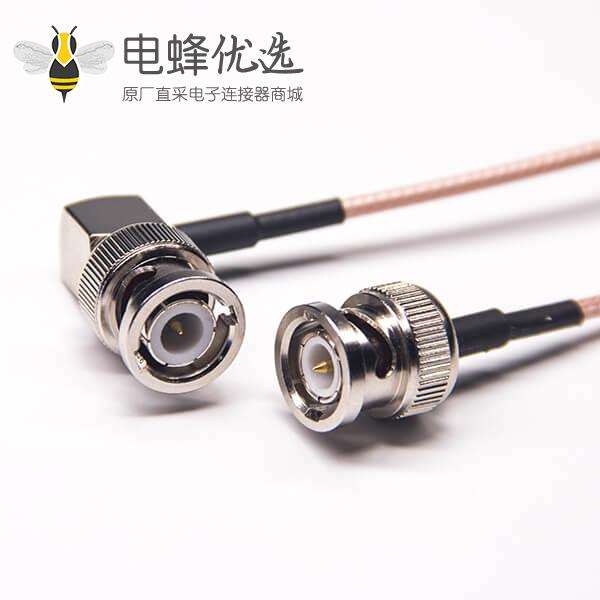 bnc公头组装线缆RG316两头焊bnc公头连接器