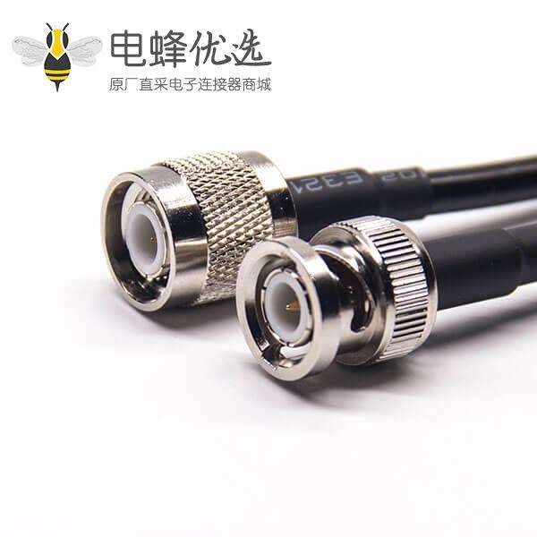 视频线BNC接头公头直式转TNC公头直式组装线材接RG223 RG58
