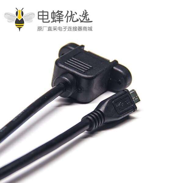 usb&nbsp;b型母座2.0 usb线材转micro usb直公头