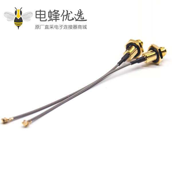 sma同轴电缆连接器直式母头转IPEX端子