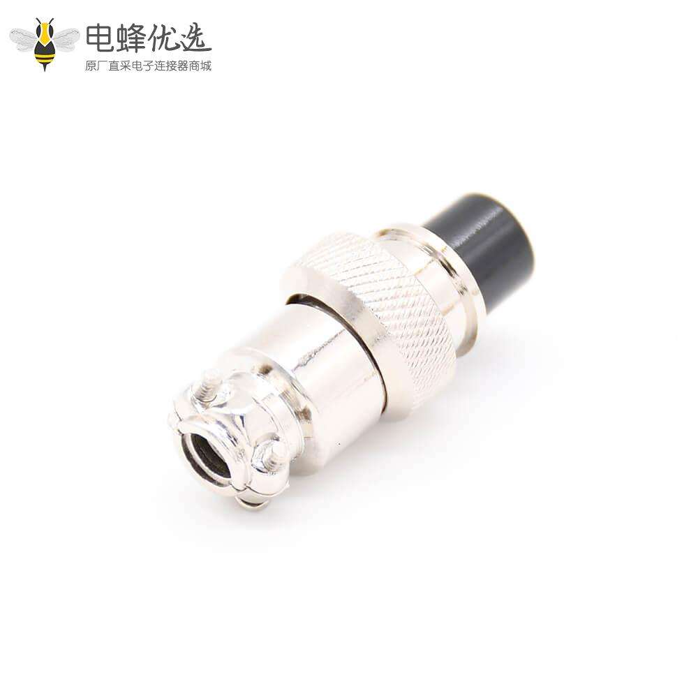 4芯航空插头插座连接器公母直式防水连接器接线