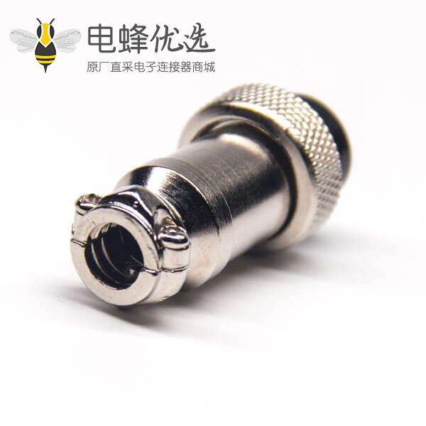10芯航空插头插座GX16公母直式电缆连接器
