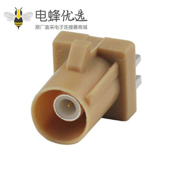 Fakra连接器Typed公头B型SMB直式卡板式蓝牙用RF系列连接器