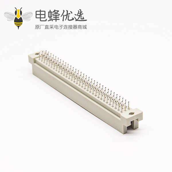 DIN41612欧式插座 节距2.54 96芯（A+B+C）180度直插 公头插孔式接PCB板安装