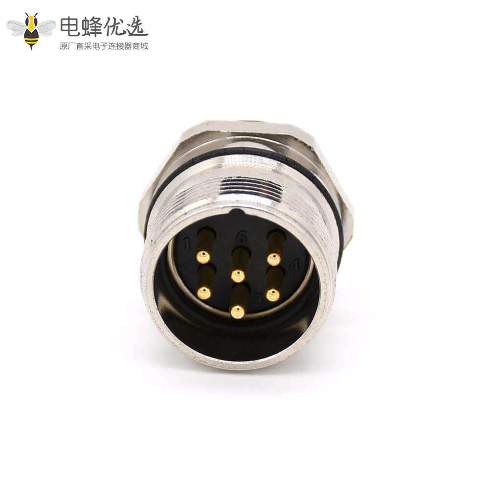 M型连接器 M23 6芯直式公头接线插座
