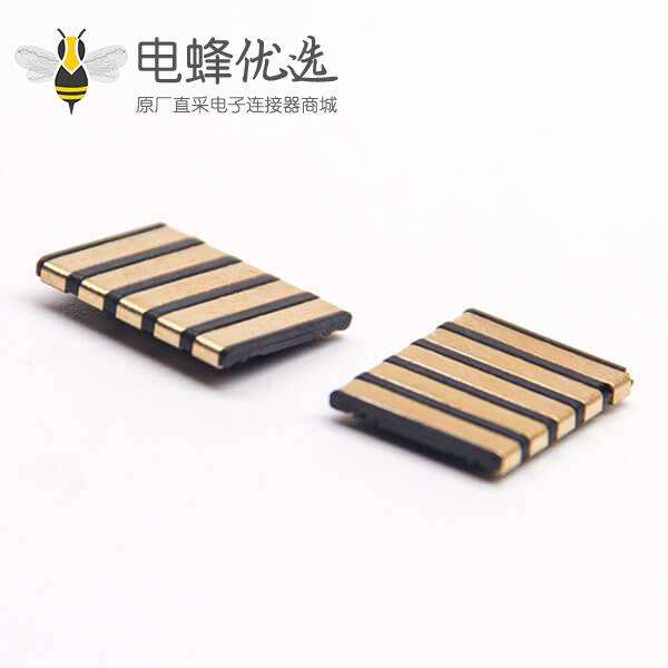 5芯连接器PH2.5镀金PCB板贴板安装母电池插座