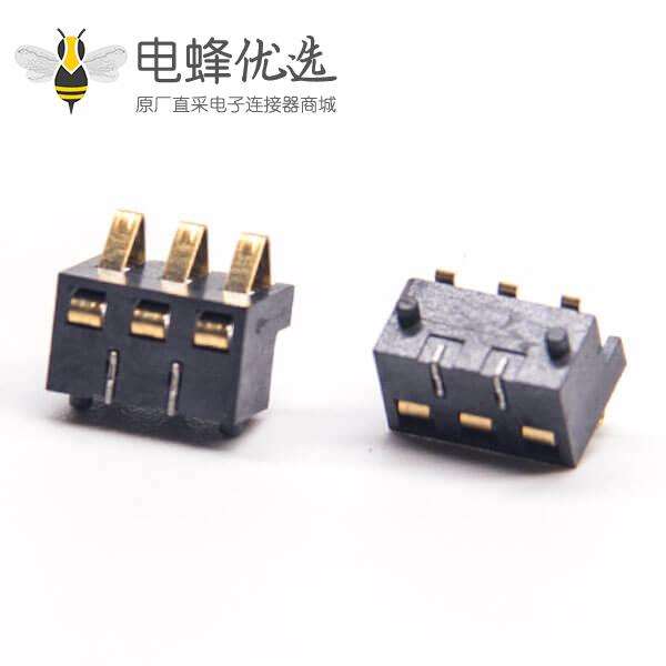 3芯电源连接器PH2.5镀金贴板安装接PCB板电池座公插头