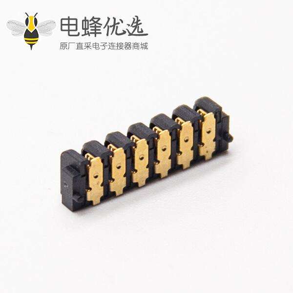 贴片电池座2.0MM间距6芯母座连接器