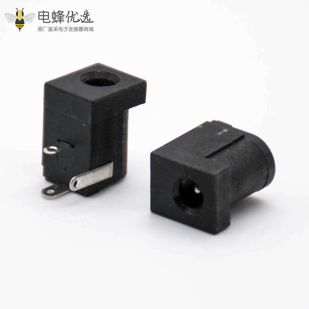 DC电源插座3.5*1.3mm公头不带屏蔽插孔贴片焊接弯式连接器