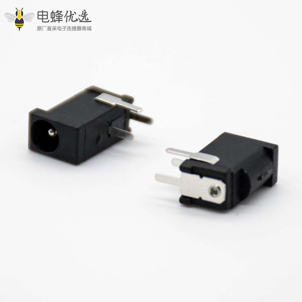 插座电源接口公座不带屏蔽插孔贴片焊接弯式5.5*2.0毫米DC连接器