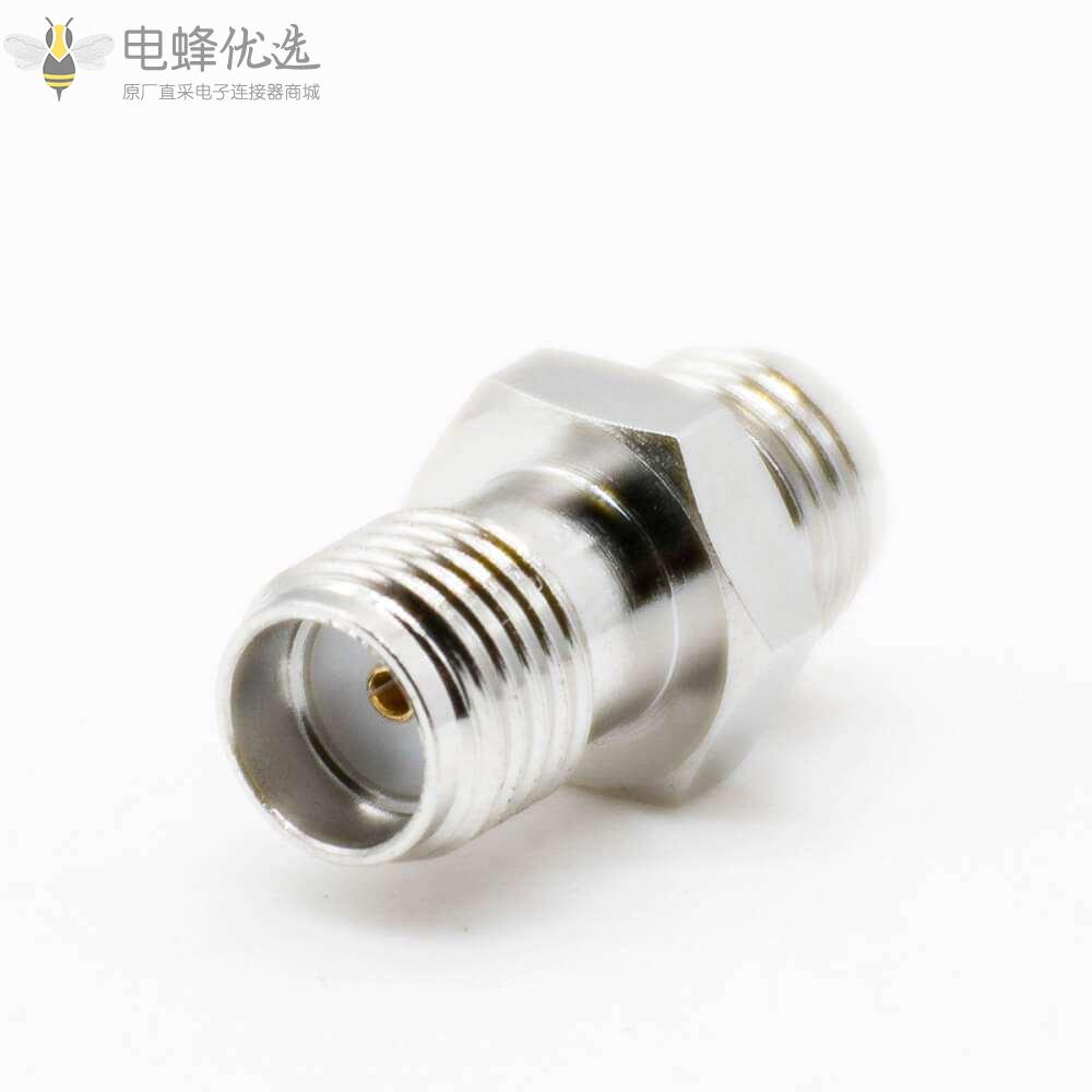 SMA母转母反极SMA镀镍RF转接头射频同轴连接器直式