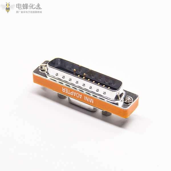 DB25公转DB9母标准型直式金属转接头