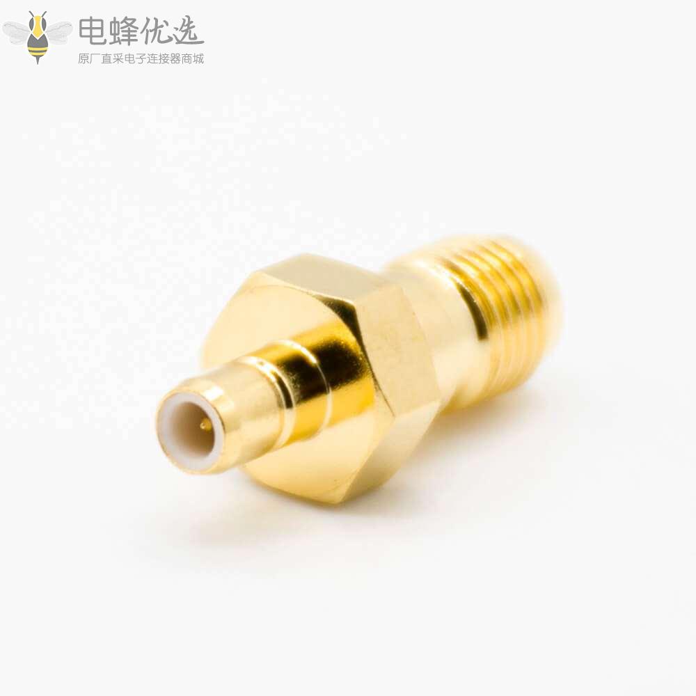 SAM转接头KJ直式SMA转SMB母转公镀金射频同轴连接器