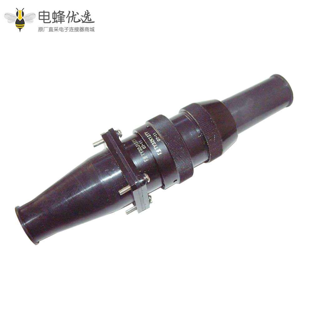 铁路连接器TY系列32壳体12芯公插头&母插座公母对接卡口连接直式