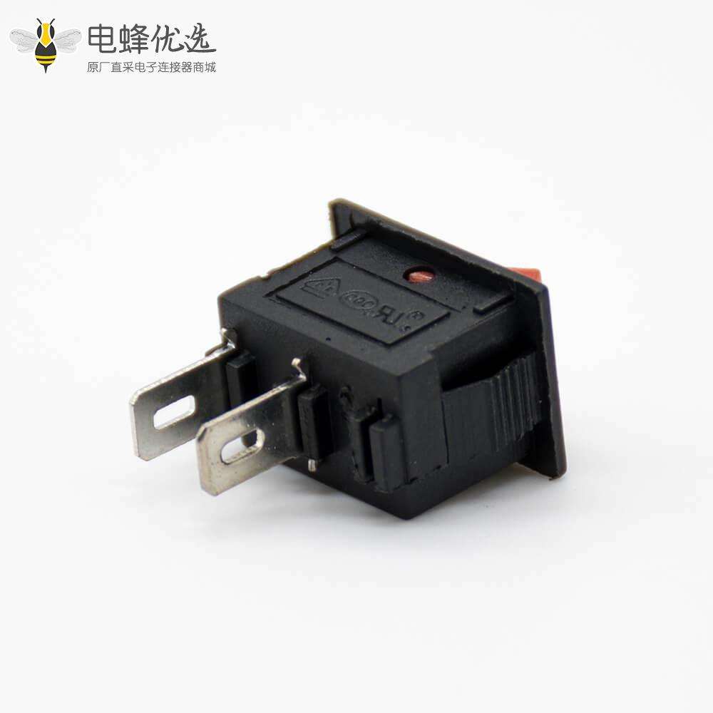 船型翘板开关2挡2脚接线KCD11-101操作面板电子电源开关