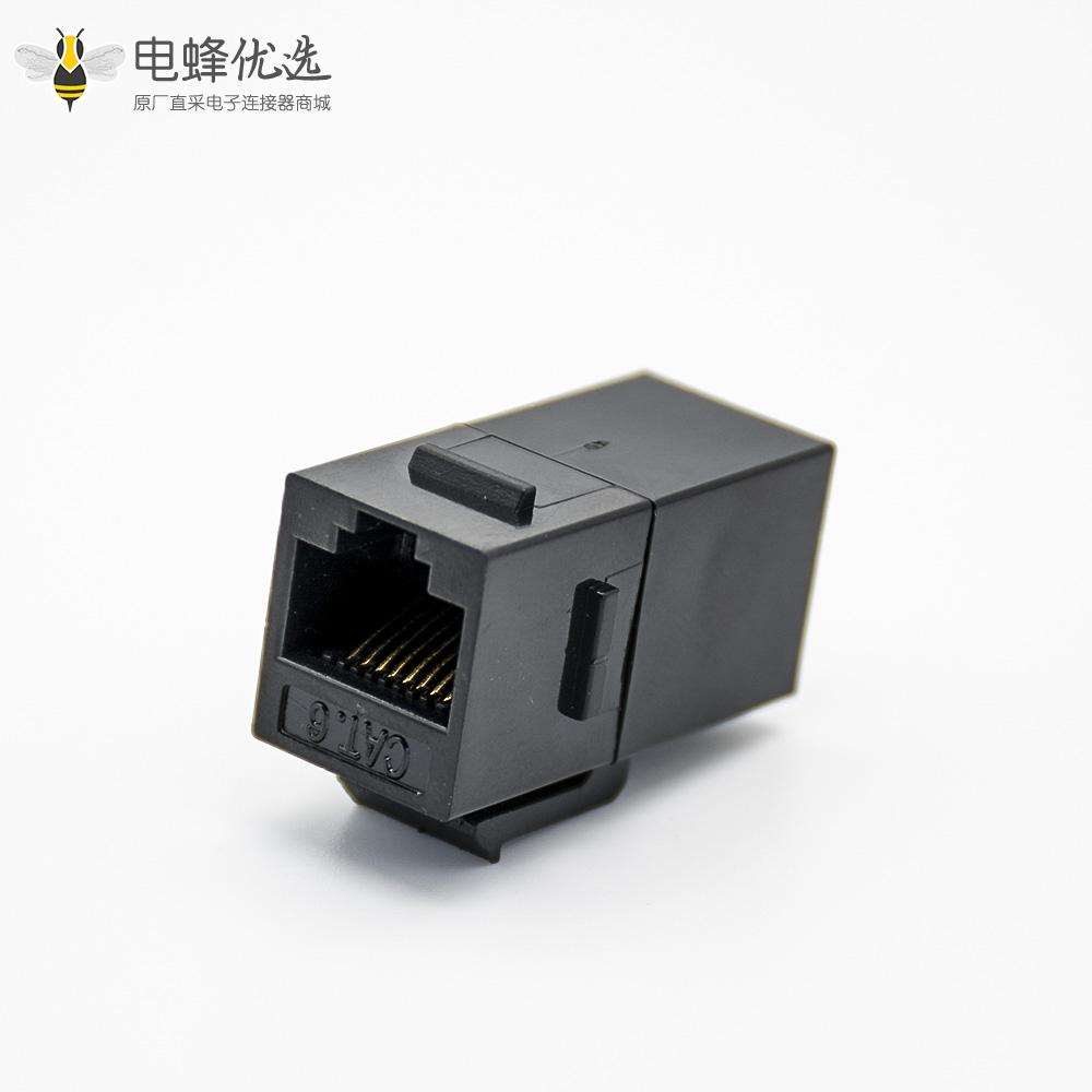 单口网络插座RJ45直通六类CAT5E非屏蔽网络信息电脑网线RJ45模块