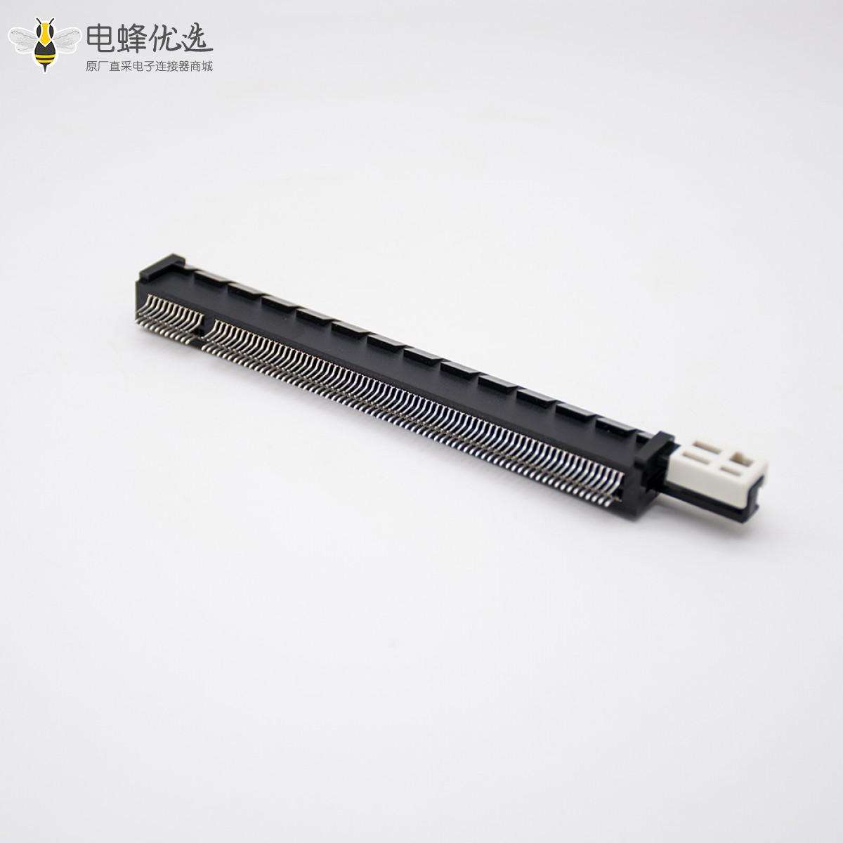 PCIE 164连接器带转接卡夹板式卡槽PCI-E16X插槽