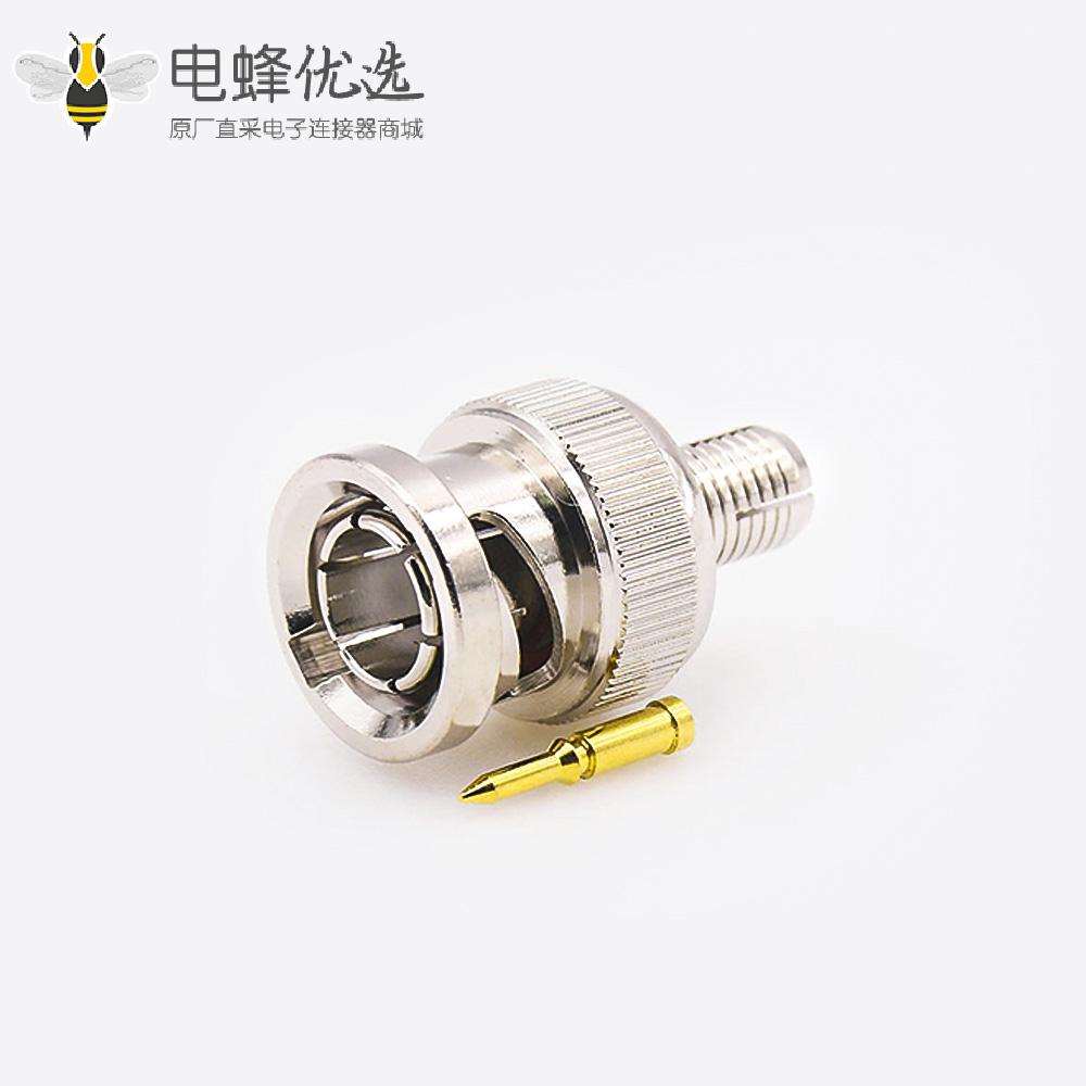 BNC75&Omega;连接器用于SYV-50-4接线压接公头直式