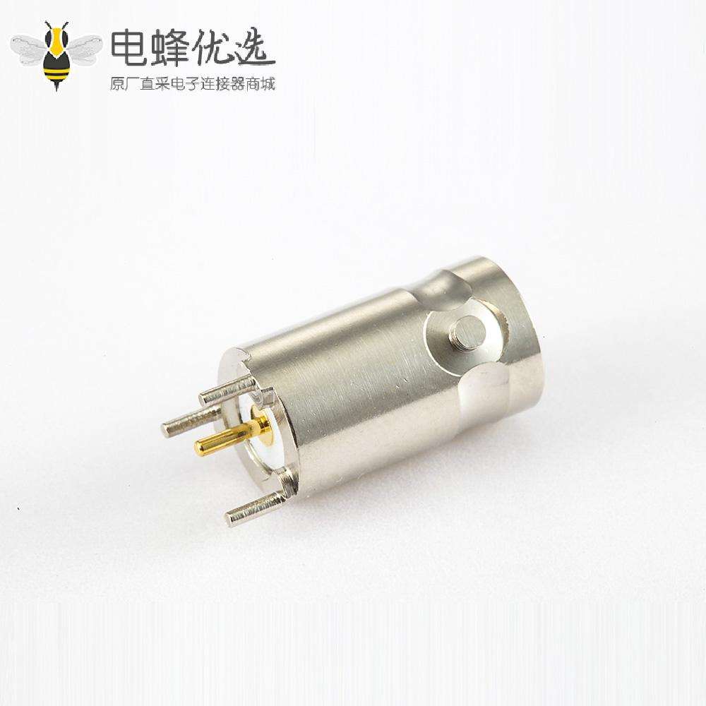 BNC连接器75&Omega;母头直式PCB安装插孔