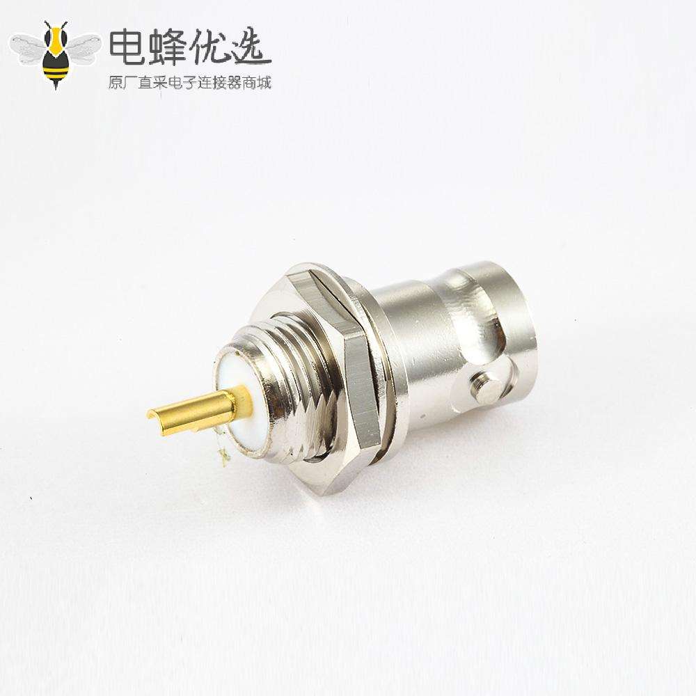 焊杯型BNC连接器50&Omega;母头直式接线
